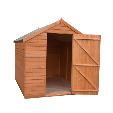 Shire Wooden Shed Shire 8x6 Overlap Dip Treated Single Door Windowless Shed