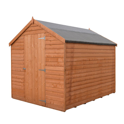 Shire Wooden Shed Shire 8x6 Overlap Dip Treated Single Door Windowless Shed