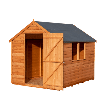 Shire Wooden Shed Shire 8x6 Overlap Shed Dip Treated With Windows