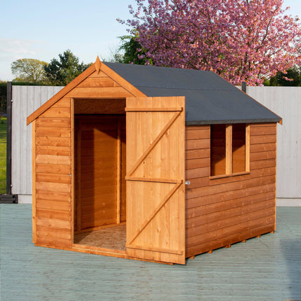 Shire Wooden Shed Shire 8x6 Overlap Shed Dip Treated With Windows