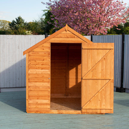 Shire Wooden Shed Shire 8x6 Overlap Shed Dip Treated With Windows