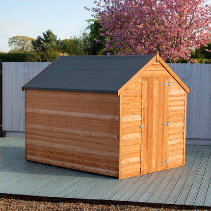 Shire Wooden Shed Shire 8x6 Overlap Shed Dip Treated With Windows