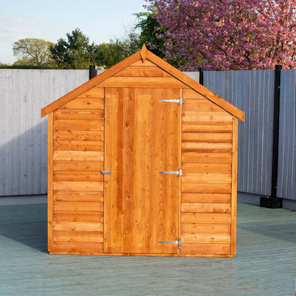 Shire Wooden Shed Shire 8x6 Overlap Shed Dip Treated With Windows