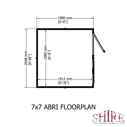 Shire Wooden Shed Shire Abri Apex Shed - 7x7