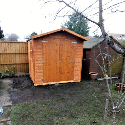 Shire Wooden Shed Shire Alderney 7x7 Shed Apex Double Door Workshop