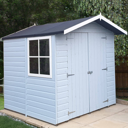 Shire Wooden Shed Shire Alderney 7x7 Shed Apex Double Door Workshop