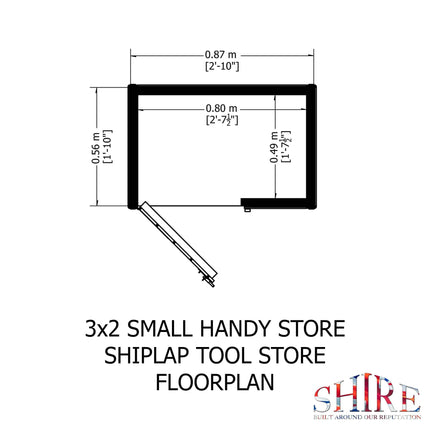 Shire Wooden Storage Shire Handy Store 3x2 Shiplap Tool Shed