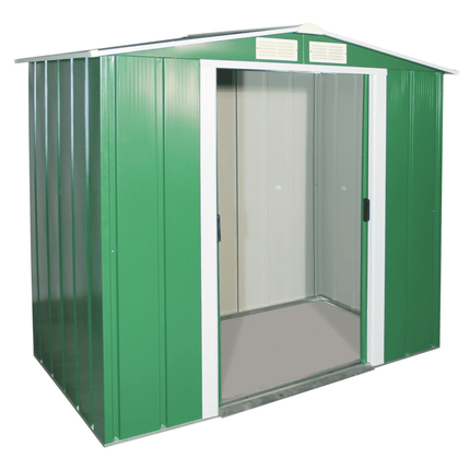 Store More 202cm / 182cm / 181cm Sapphire 6x6ft Apex Metal Shed - Green SAP66 5055280416602