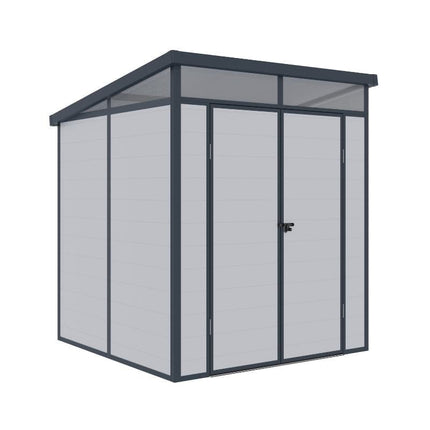 Store More Plastic Shed Lotus Canto 6x6 Plastic Pent Shed 38400 5055280416886