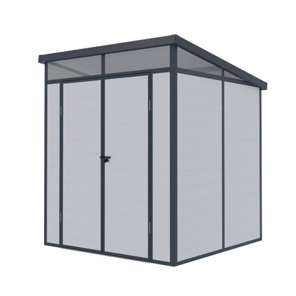 Store More Plastic Shed Lotus Canto 6x6 Plastic Pent Shed 38400 5055280416886