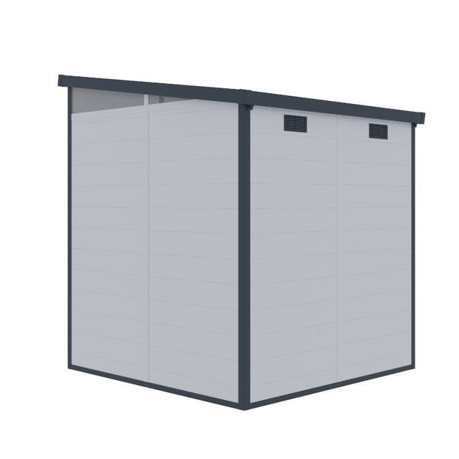 Store More Plastic Shed Lotus Canto 6x6 Plastic Pent Shed 38400 5055280416886