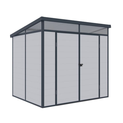 Store More Plastic Shed Lotus Canto 8x6 Plastic Pent Shed 38401 5055280416893