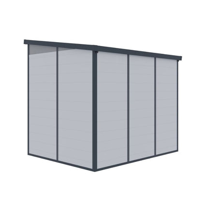 Store More Plastic Shed Lotus Canto 8x6 Plastic Pent Shed 38401 5055280416893