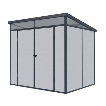 Store More Plastic Shed Lotus Canto 8x6 Plastic Pent Shed 38401 5055280416893