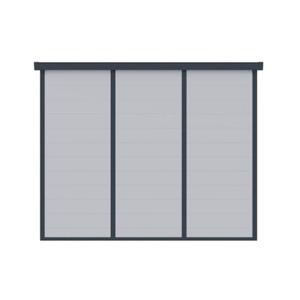 Store More Plastic Shed Lotus Canto 8x6 Plastic Pent Shed 38401 5055280416893