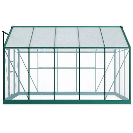 StoreMore Greenhouse Rosette Hobby 6 x 10 Aluminium Greenhouse with Polycarbonate Glazing G1001F-D-Green Rosette Hobby 6 x 10 Aluminium Greenhouse with Polycarbonate Glazing 5055715914680