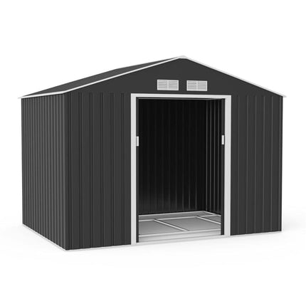 StoreMore Metal Shed Lotus Hera 9 x 6 Apex Metal Shed with Foundation Grid LH-9X6-APEX-MS Lotus Hera 9 x 6 Apex Metal Shed with Foundation Grid 5055280416497