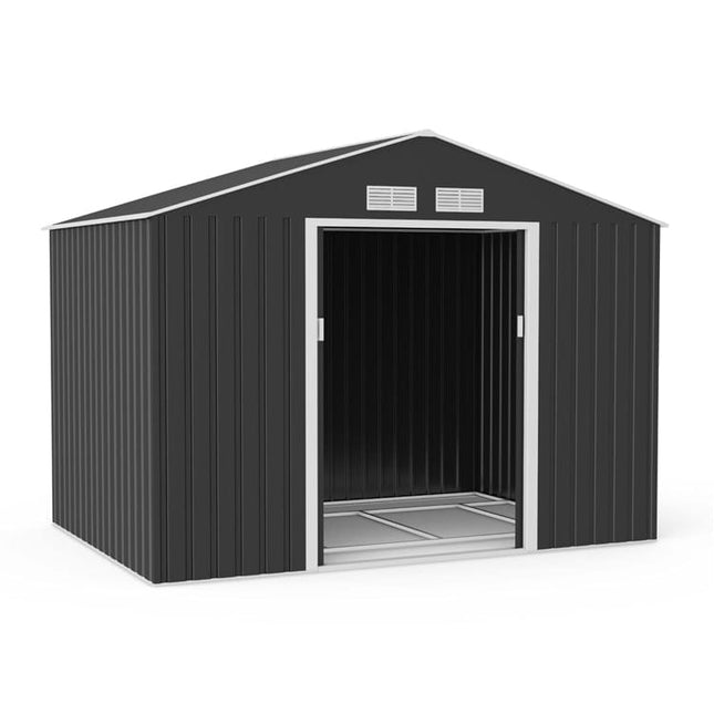 StoreMore Metal Shed Lotus Hera 9 x 6 Apex Metal Shed with Foundation Grid LH-9X6-APEX-MS Lotus Hera 9 x 6 Apex Metal Shed with Foundation Grid 5055280416497