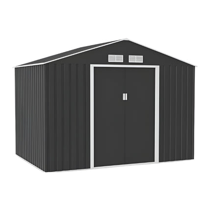 StoreMore Metal Shed Lotus Hera 9 x 6 Apex Metal Shed with Foundation Grid LH-9X6-APEX-MS Lotus Hera 9 x 6 Apex Metal Shed with Foundation Grid 5055280416497