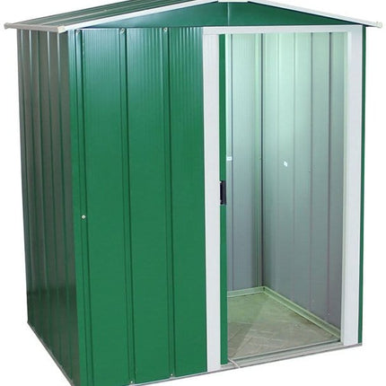 StoreMore Metal Shed Sapphire 5x4ft Apex Metal Shed - Green SAP54-Green Sapphire 5x4ft Apex Metal Shed - Green 5055280416374