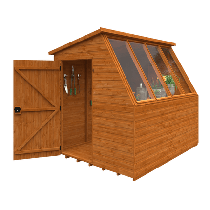 Wildlands Potting Shed Wildlands 8x6 Jewel Shiplap Pent Potting Shed 281108JS02