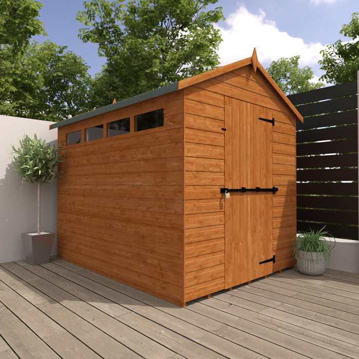 Wildlands Wooden Shed Wildlands 8x6 Security Apex Garden Shed 251008JS27 Wildlands 8x6 Security Apex Garden Shed