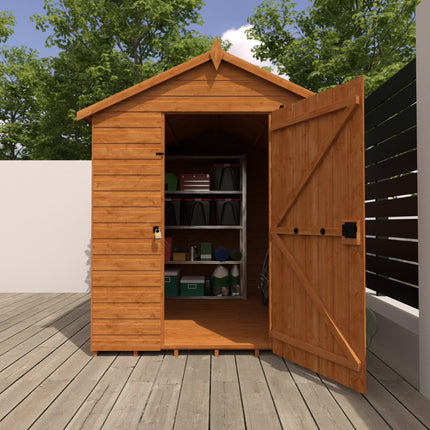 Wildlands Wooden Shed Wildlands 8x6 Security Apex Garden Shed 251008JS27 Wildlands 8x6 Security Apex Garden Shed