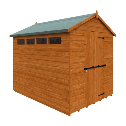 Wildlands Wooden Shed Wildlands 8x6 Security Apex Garden Shed 251008JS27 Wildlands 8x6 Security Apex Garden Shed