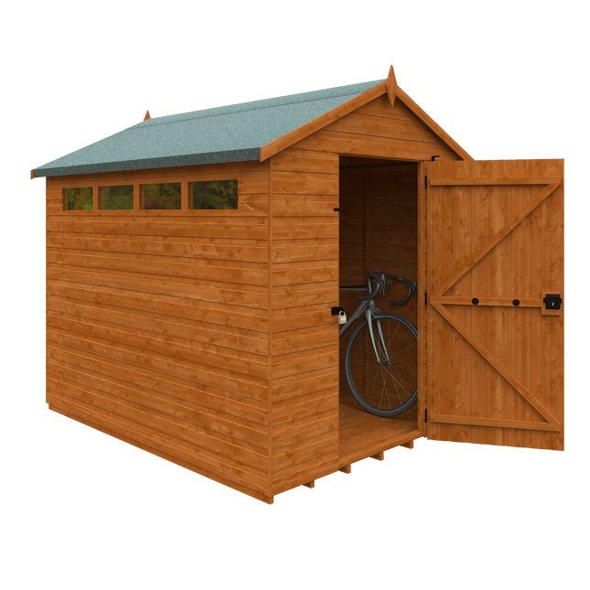 Wildlands Wooden Shed Wildlands 8x6 Security Apex Garden Shed 251008JS27 Wildlands 8x6 Security Apex Garden Shed