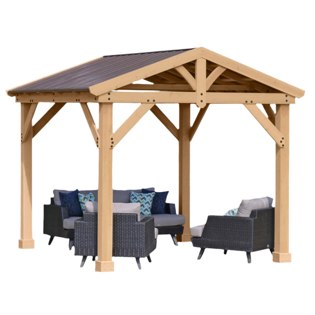 Yardistry Direct Gazebo Yardistry Meridian Pavilion 10ft x 10ft (3m x 3m) Yardistry Meridian Pavilion 10ft x 10ft (3m x 3m)