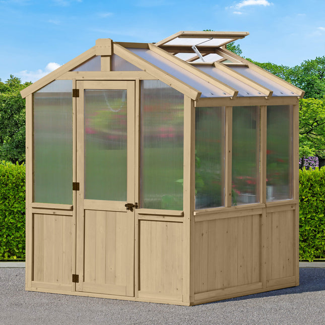 Yardistry Direct Greenhouse Yardistry Meridian Greenhouse 6.7ft x 6ft (2.3m x 2m) Yardistry Meridian Greenhouse 6.7ft x 6ft (2.3m x 2m)