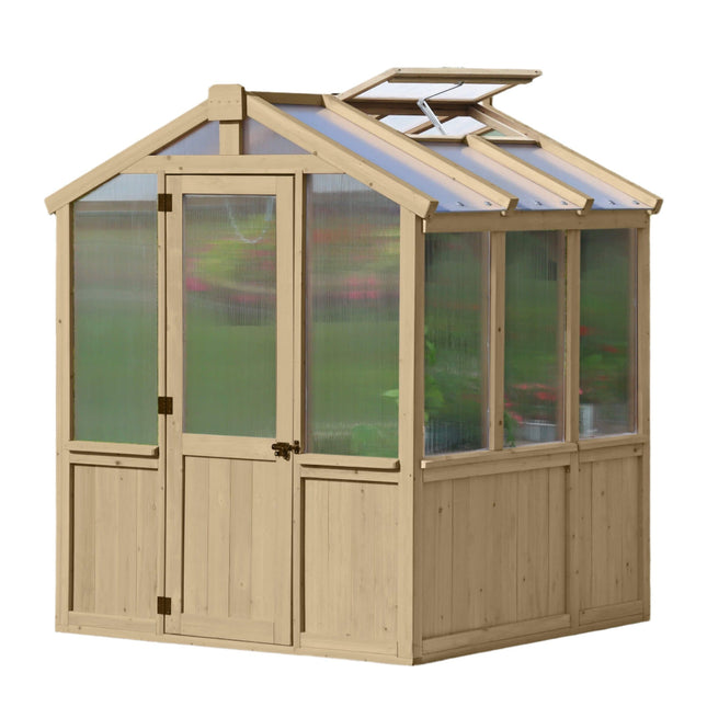 Yardistry Direct Greenhouse Yardistry Meridian Greenhouse 6.7ft x 6ft (2.3m x 2m) Yardistry Meridian Greenhouse 6.7ft x 6ft (2.3m x 2m)