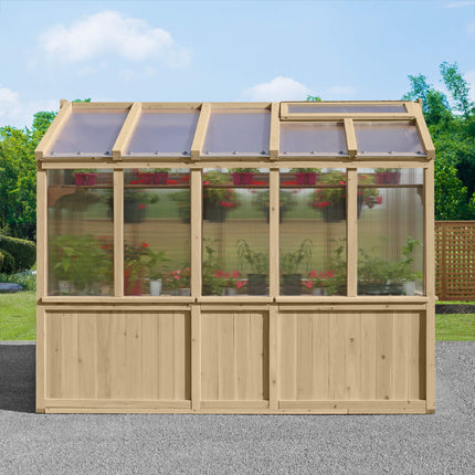 Yardistry Direct Greenhouse Yardistry Meridian Greenhouse 6.7ft x 9.7ft (2.3m x 2.9m) Yardistry Meridian Greenhouse 6.7ft x 9.7ft (2.3m x 2.9m)