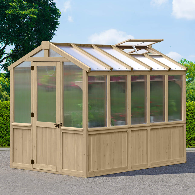 Yardistry Direct Greenhouse Yardistry Meridian Greenhouse 6.7ft x 9.7ft (2.3m x 2.9m) Yardistry Meridian Greenhouse 6.7ft x 9.7ft (2.3m x 2.9m)